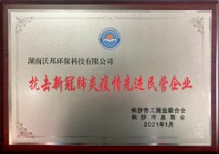 我司荣获长沙市工商联“抗击新冠肺炎疫情先进